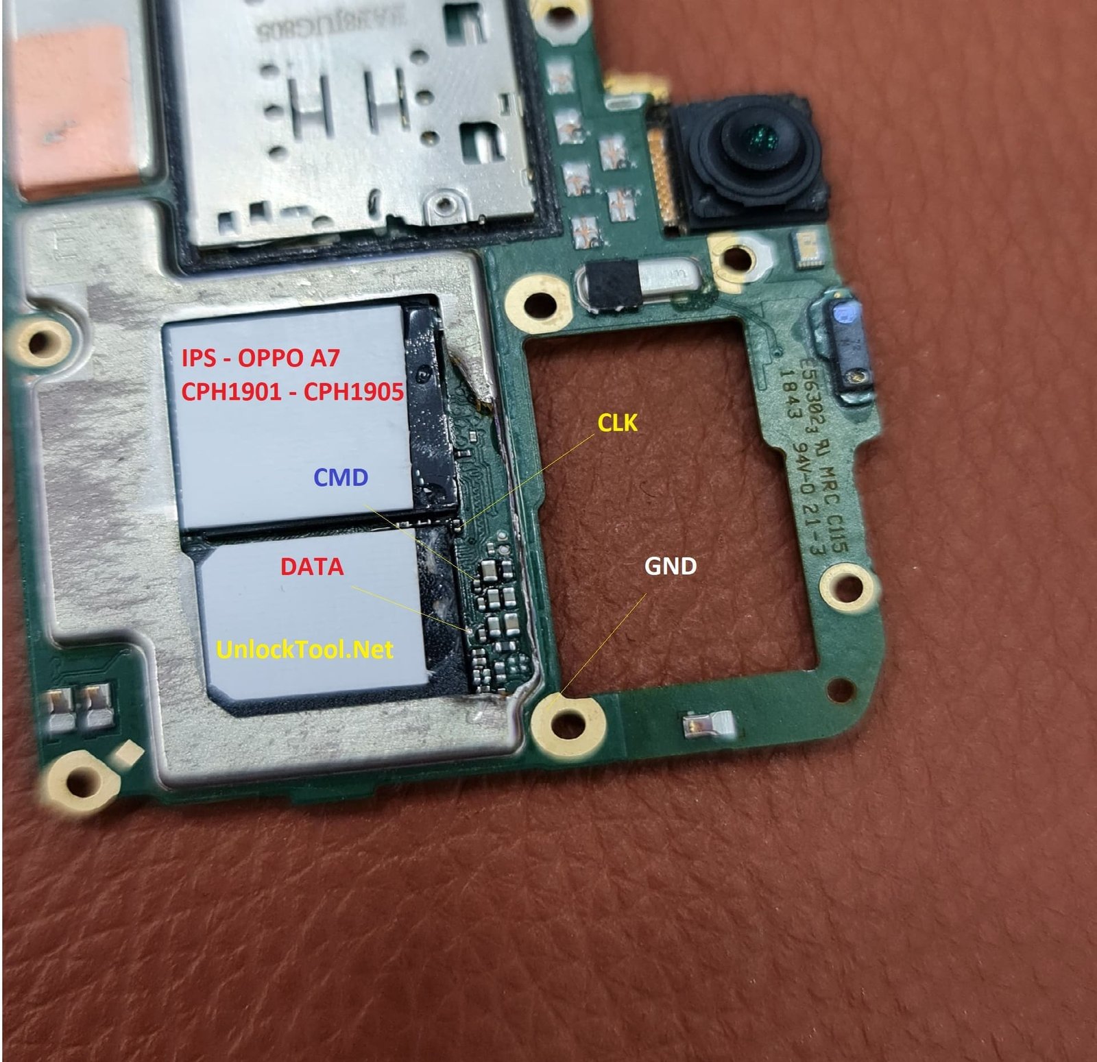 Oppo A7 Test Point / EDL Point